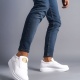 Hippo Bağcıksız Cilt Erkek Günlük Sneaker Ayakkabı BT Beyaz