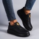 Hippo Bağcıksız Cilt Erkek Günlük Sneaker Ayakkabı ST Siyah
