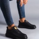 Hippo Bağcıksız Cilt Erkek Günlük Sneaker Ayakkabı ST Siyah