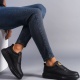 Hippo Bağcıksız Cilt Erkek Günlük Sneaker Ayakkabı ST Siyah