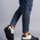 Boost Bağcıklı Cilt Süet Erkek Günlük Sneaker Ayakkabı ST Siyah/Gri