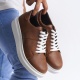 Boost Bağcıklı Taba Beyaz Erkek Günlük Sneaker Ayakkabı