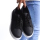 Boost Bağcıklı Cilt Süet Erkek Günlük Sneaker Ayakkabı BT Siyah