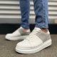 Boost Bağcıklı Cilt Süet Erkek Günlük Sneaker Ayakkabı CSBT - Beyaz/Gri