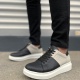 Boost Bağcıklı Cilt Süet Erkek Günlük Sneaker Ayakkabı CSBT - Siyah/Gri