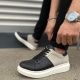 Boost Bağcıklı Cilt Süet Erkek Günlük Sneaker Ayakkabı CSBT - Siyah/Gri