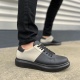 Boost Bağcıklı Cilt Süet Erkek Günlük Sneaker Ayakkabı Siyah Gri