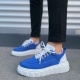 Mavi Beyaz Cloud Bağcıklı Süet Erkek Günlük Sneaker Ayakkabı