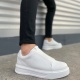 Alba Bağcıksız Cilt Beyaz Erkek Günlük Sneaker Ayakkabı