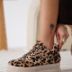Alice Kadın Leopar Desenli Gizli Topuklu Sneaker