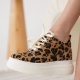 Lauren Kadın Gizli Topuk Beyaz Taban Leopar Spor Ayakkabı