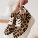 Lauren Kadın Gizli Topuk Beyaz Taban Leopar Spor Ayakkabı
