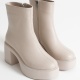 Keti Kadın Bej Topuklu Bot