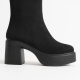 Keti Kadın Siyah Süet Topuklu Bot
