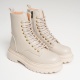 Anco Özel Tasarım Kışlık Bej Kalın Tabanlı Kadın Bot