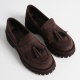 Anim Kadın Günlük Acı Kahve Süet Loafer Ayakkabı