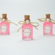 25 Adet İpli İncili Hediyelik Kolonya Şişesi, Nikah Şekeri, Bebek Şekeri - PEMBE