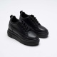 Kadın Gizli Topuk Siyah Spor Ayakkabı