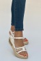 Egez Beyaz Yüksek Topuklu Kadın Sandalet