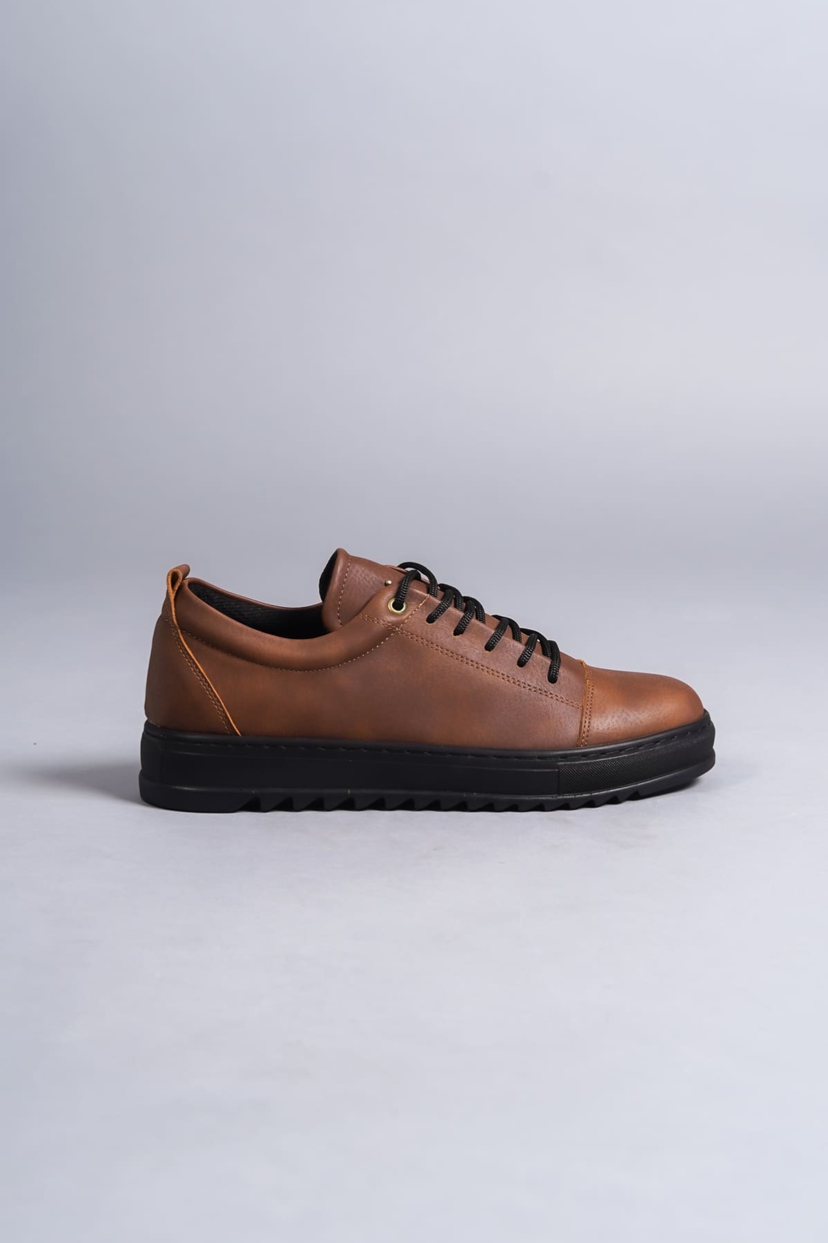 Cool Bağcıklı Cilt Erkek Günlük Spor Klasik Ayakkabı ST Taba