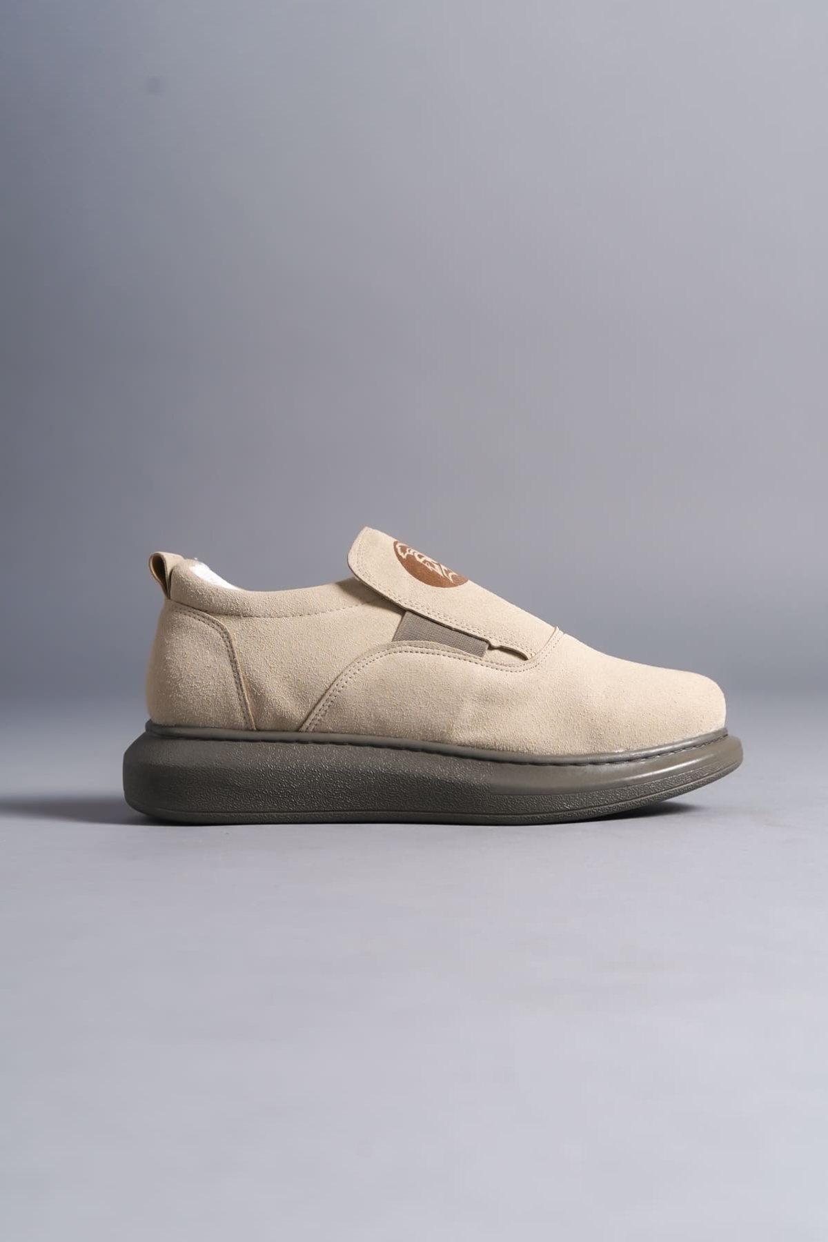 Hippo Bağcıksız Süet Erkek Günlük Sneaker Ayakkabı GT Bej