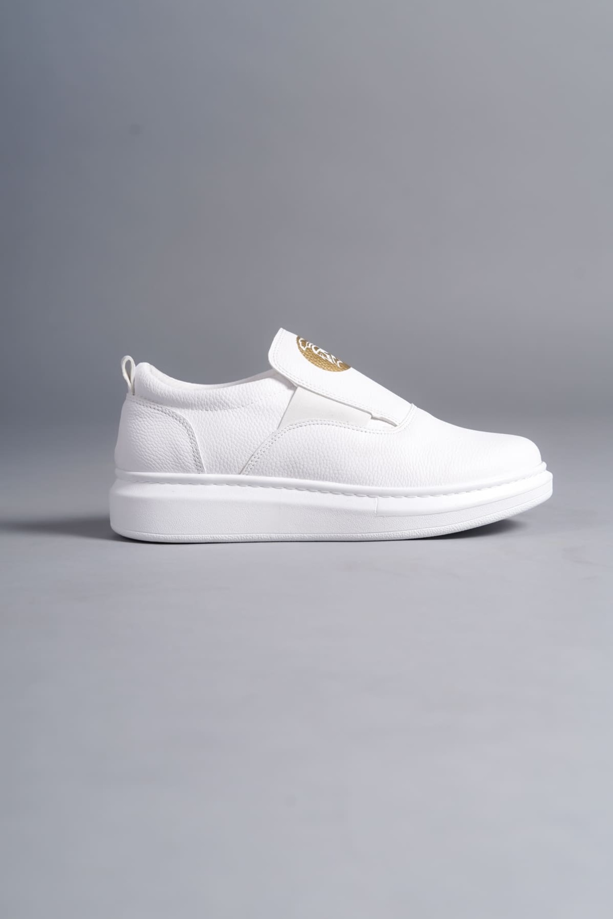 Hippo Bağcıksız Cilt Erkek Günlük Sneaker Ayakkabı BT Beyaz