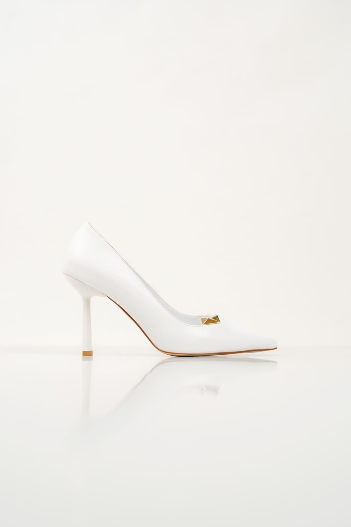 Cheto Beyaz Kadın İnce Topuklu Stiletto