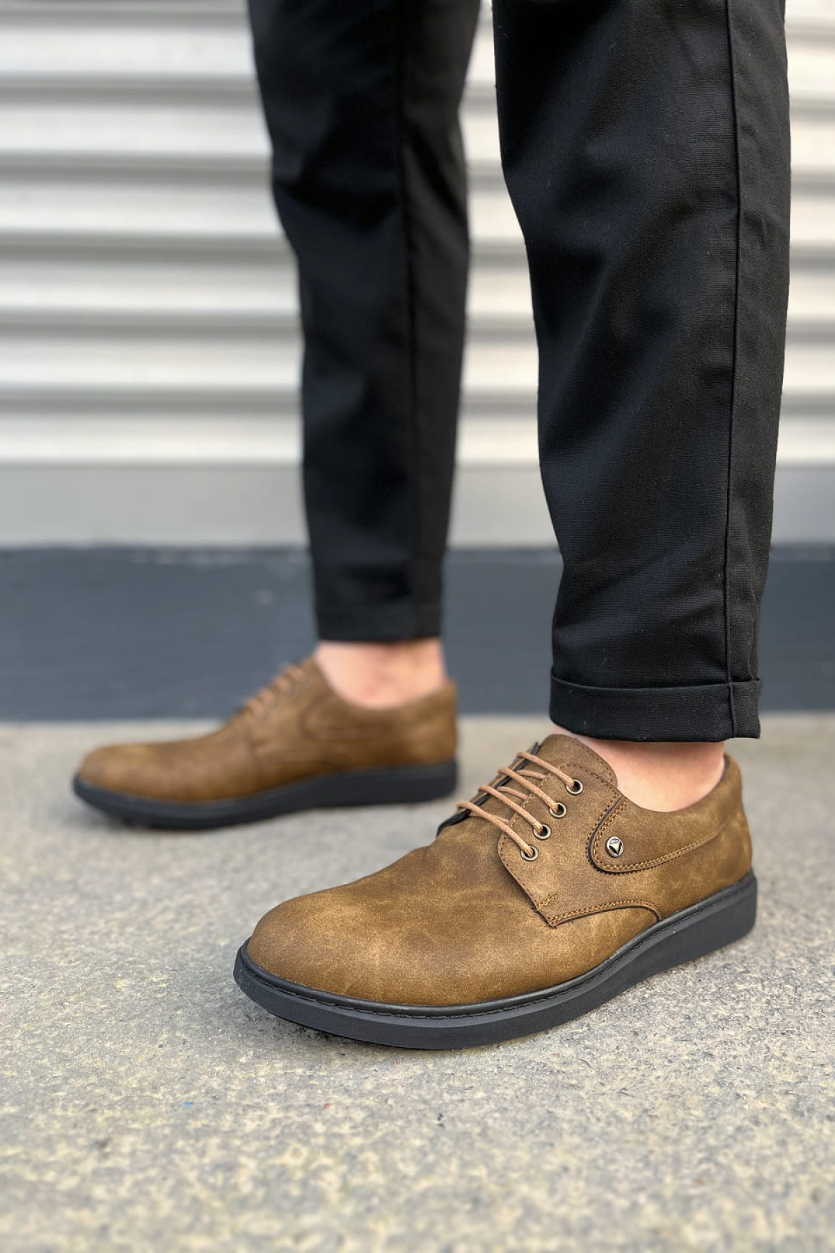 Camel Clasico Bağcıklı Cilt Erkek Günlük Klasik Ayakkabı