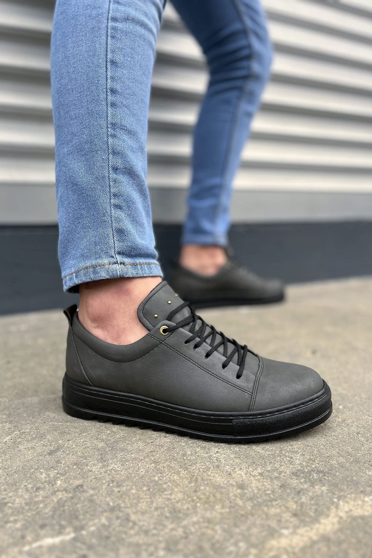 Füme Cool Bağcıklı Cilt Erkek Günlük Spor Klasik Ayakkabı