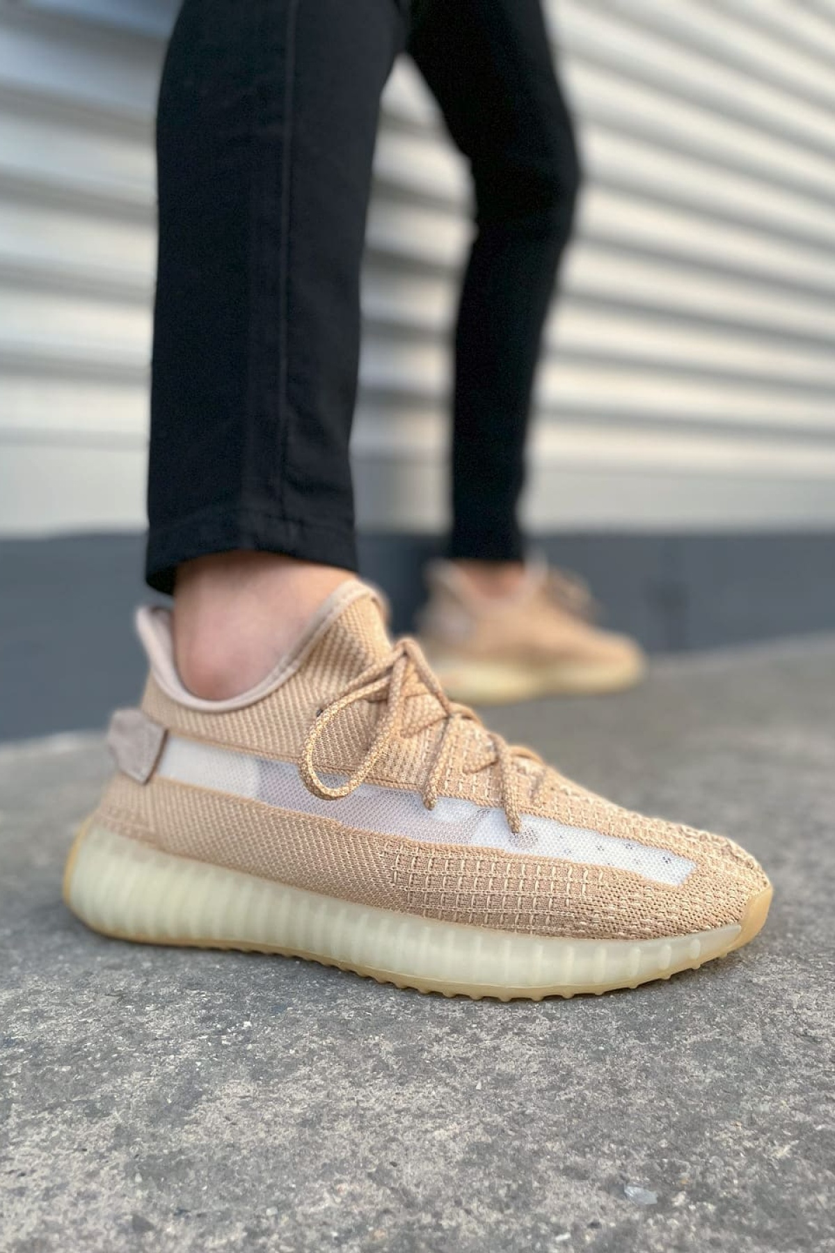 Bej Pulse Bağcıklı Triko Kumaş Erkek Günlük Spor Ayakkabı
