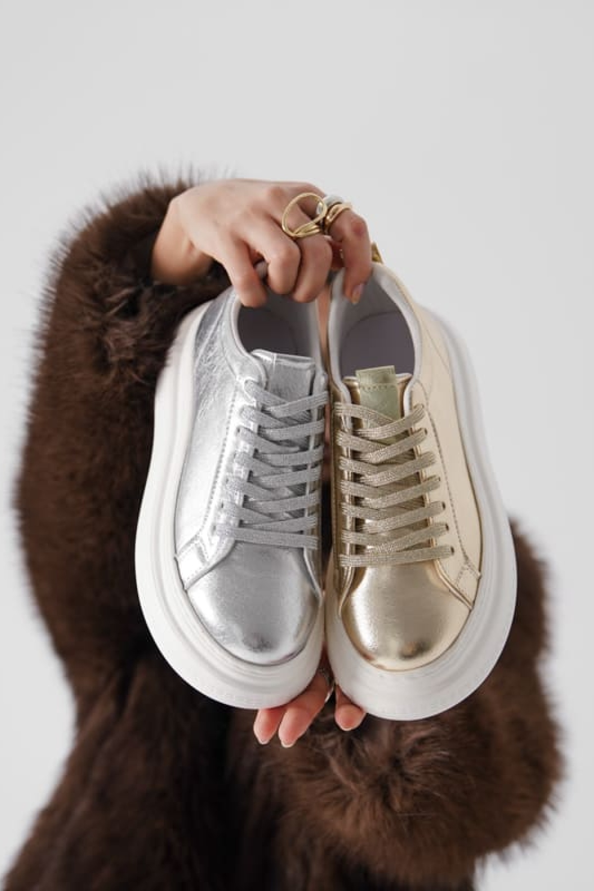 Dina Gümüş Kadın Sneaker