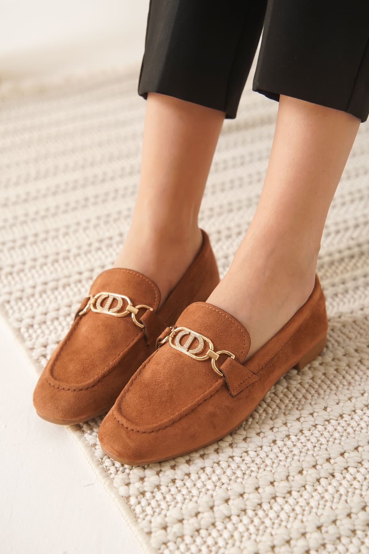 Hera Kadın Süet Taba Günlük Ayakkabı