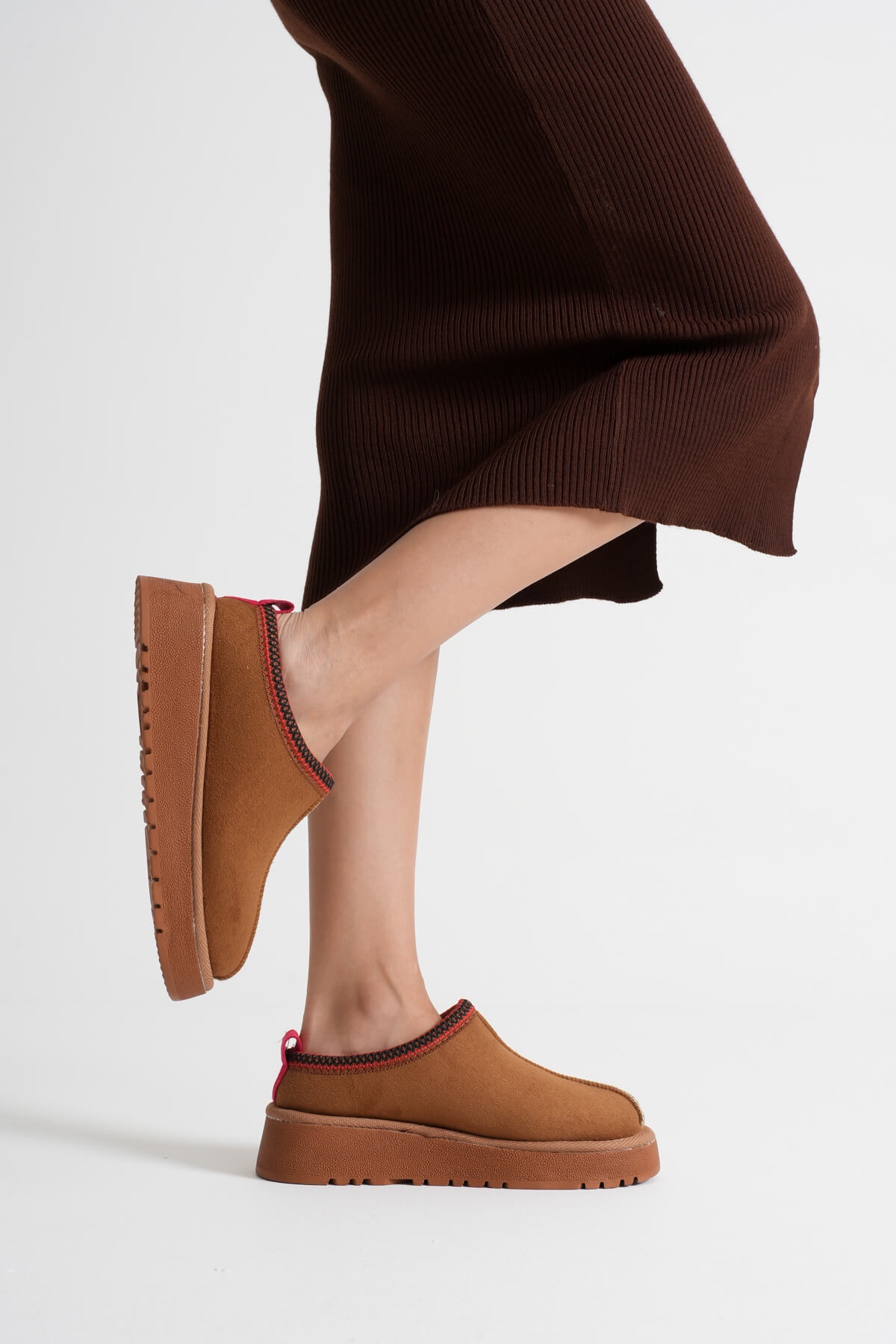 Asle Kadın Taba Kışlık Kürklü Terlik