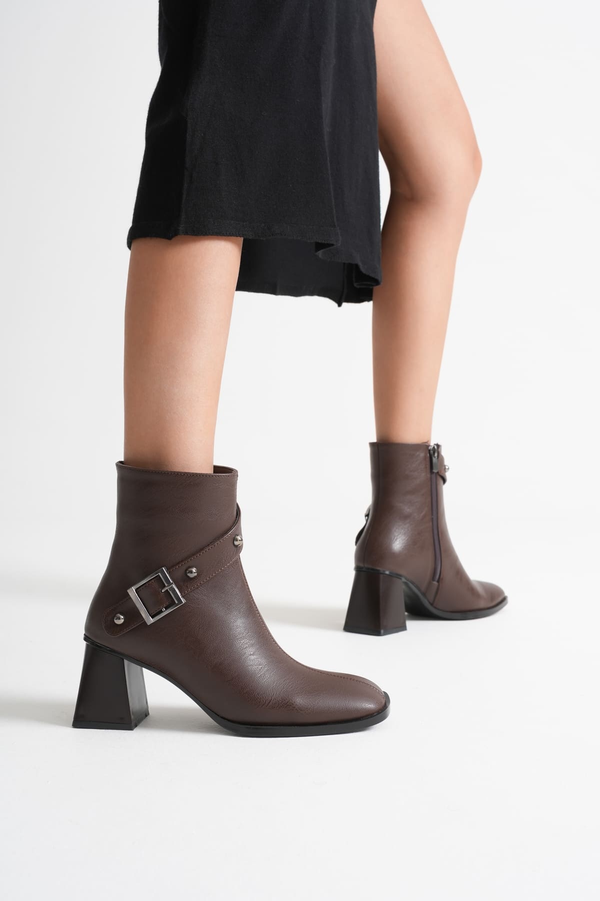 Vera Kadın Acı Kahve Topuklu Bot