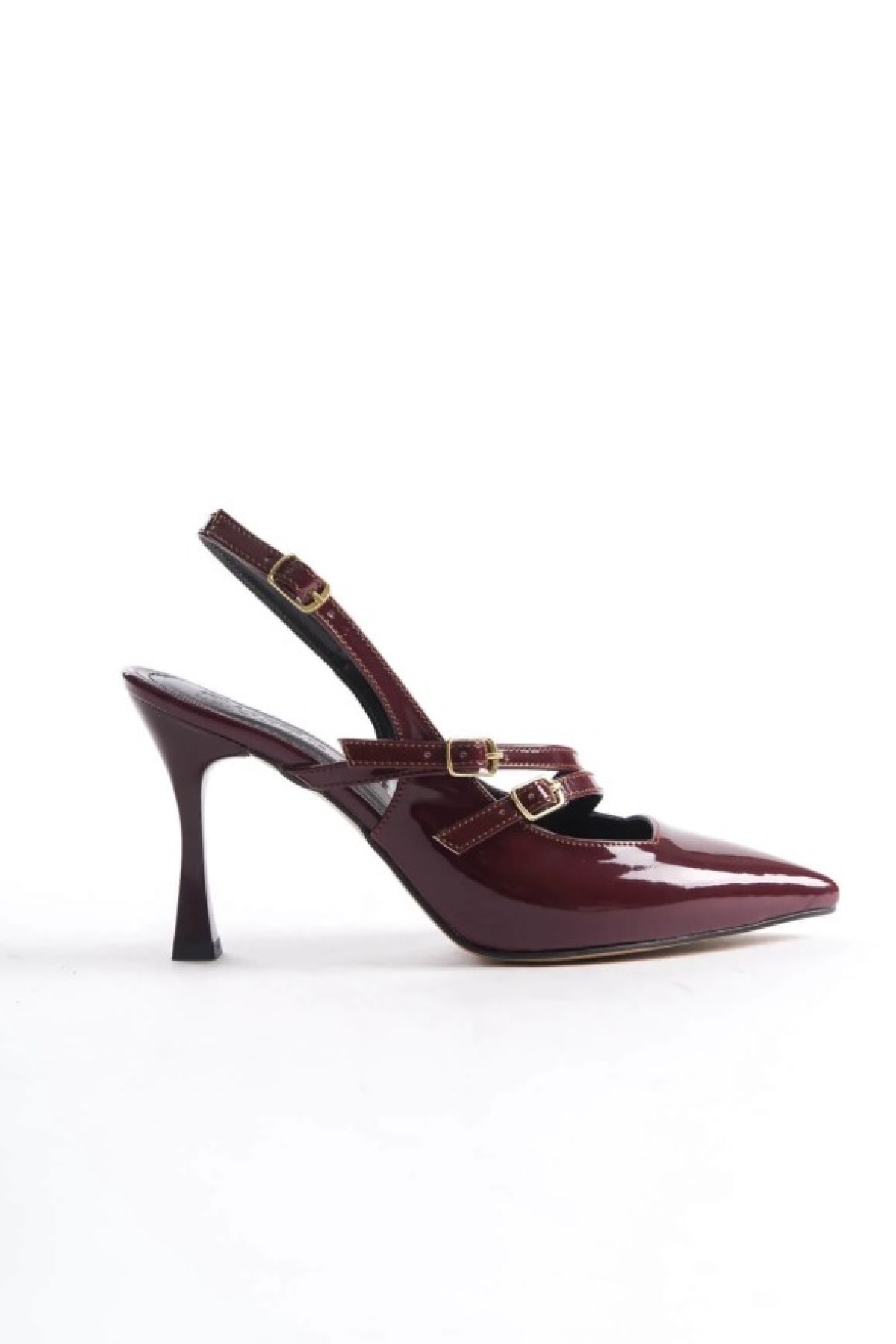 New Lehrte Bordo Kadın İnce Topuklu Ayakkabı