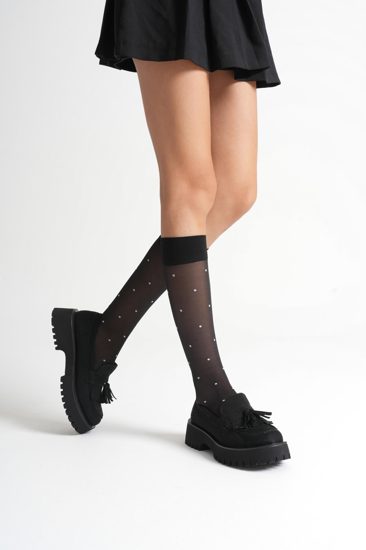 Anim Kadın Günlük Siyah Süet Loafer Ayakkabı