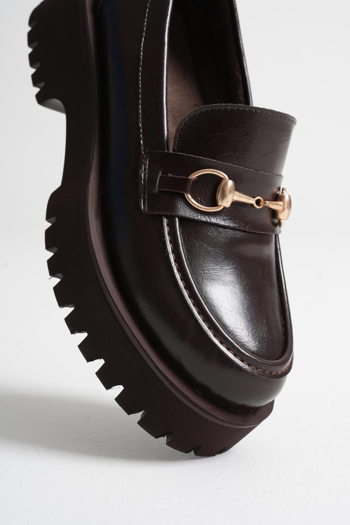 Aral Toka Detaylı Acı Kahve Günlük Loafer Ayakkabı