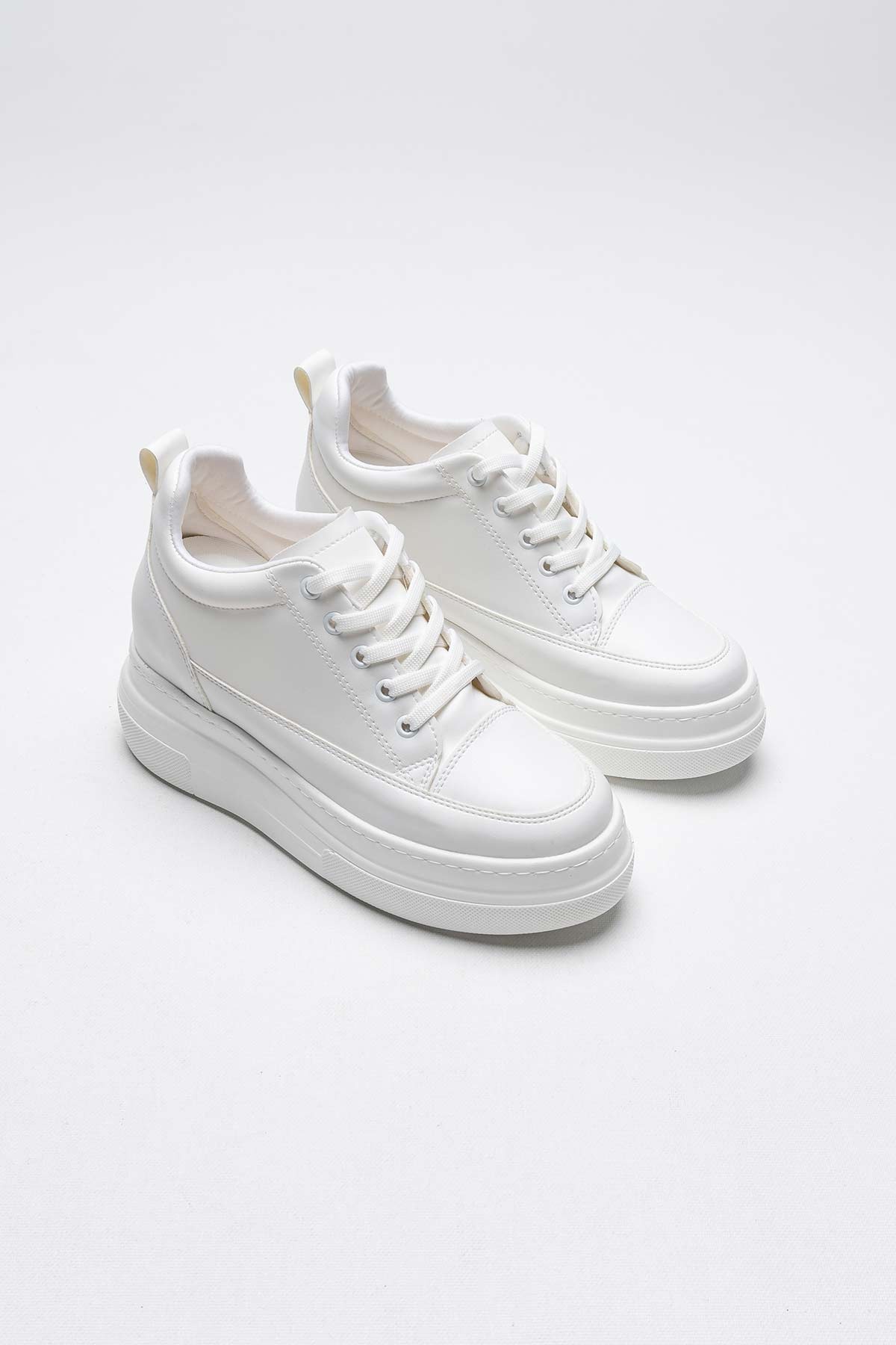 Opu Kadın Gizli Topuk Beyaz Spor Ayakkabı