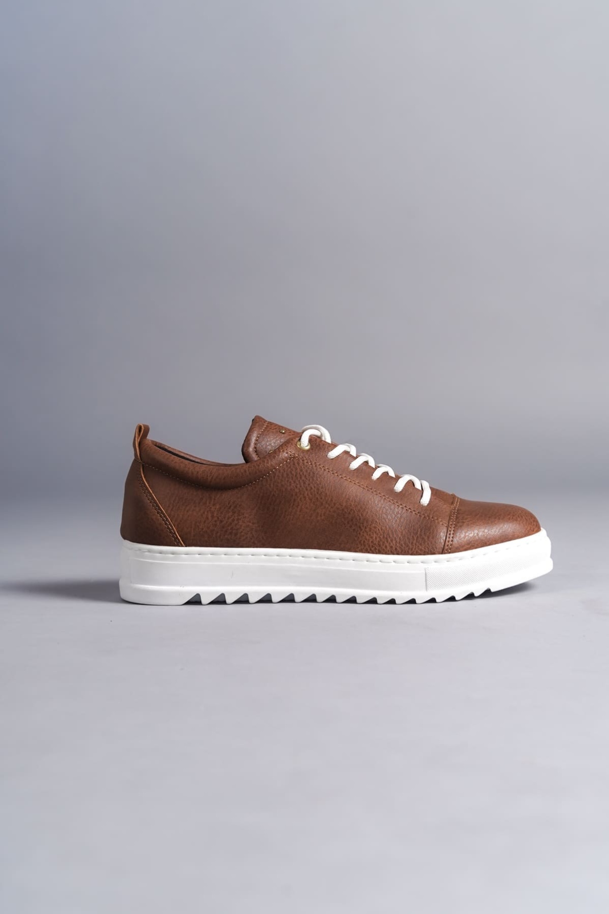 Cool Bağcıklı Cilt Erkek Günlük Spor Klasik Ayakkabı BT Taba