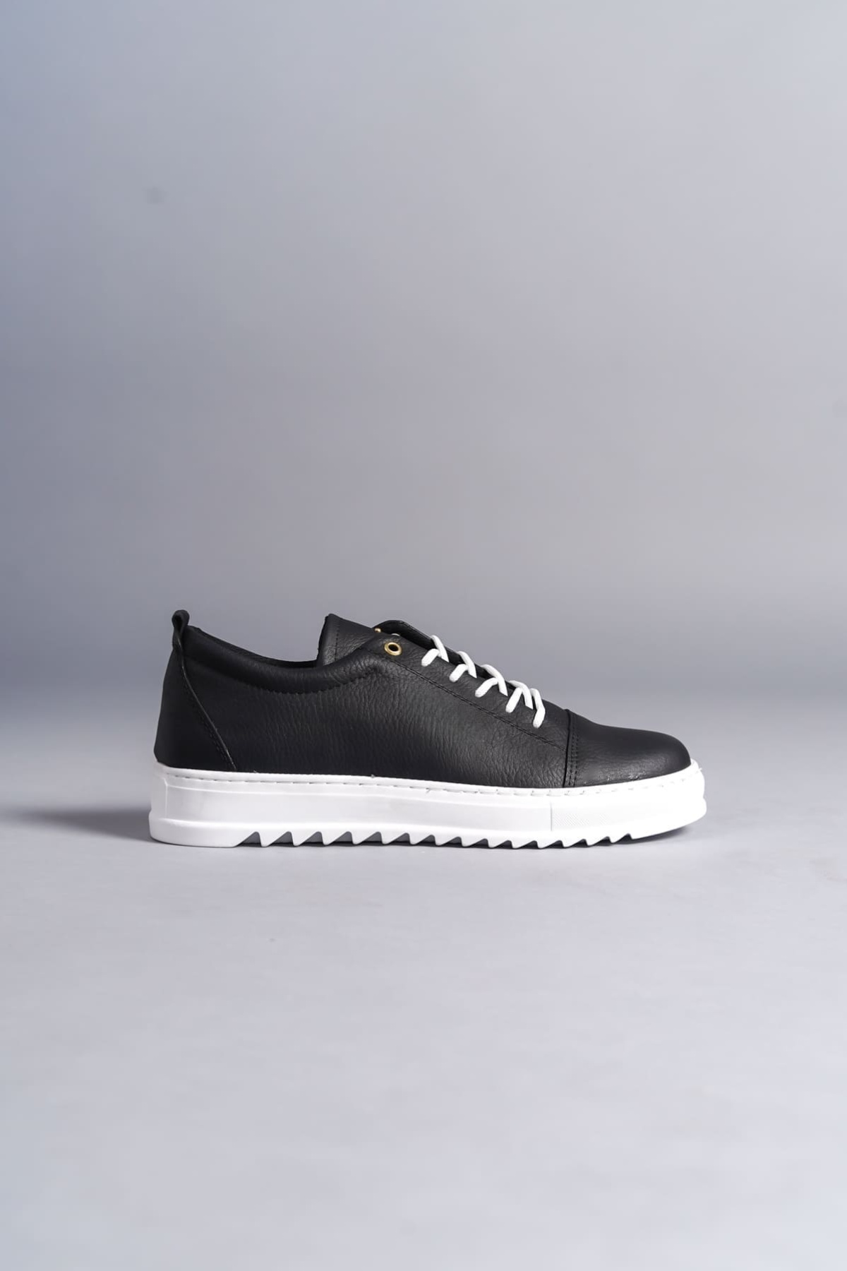 Cool Bağcıklı Cilt Erkek Günlük Spor Klasik Ayakkabı BT Siyah