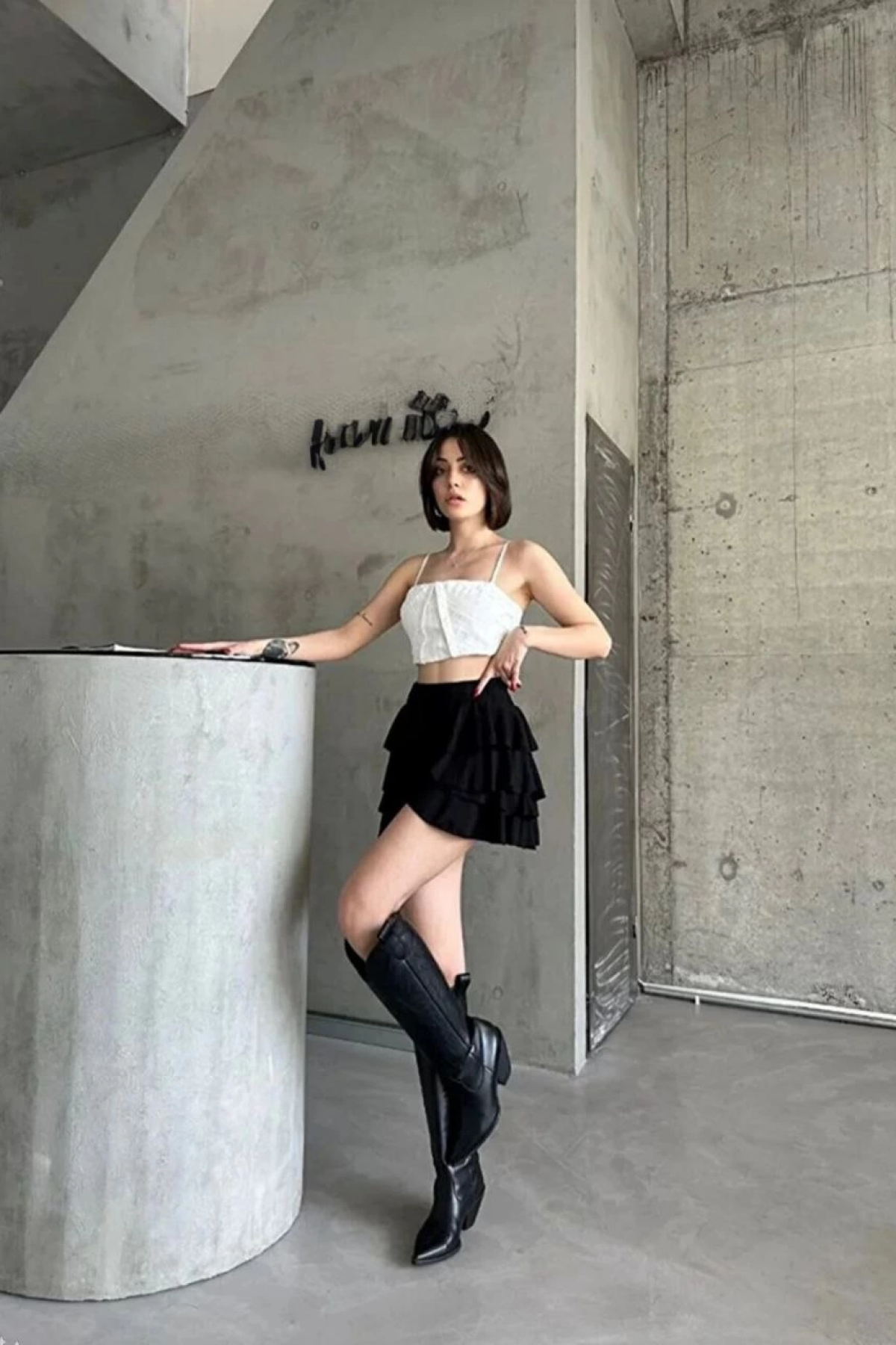 Velmora    Mykonos Basic Etek - Siyah -