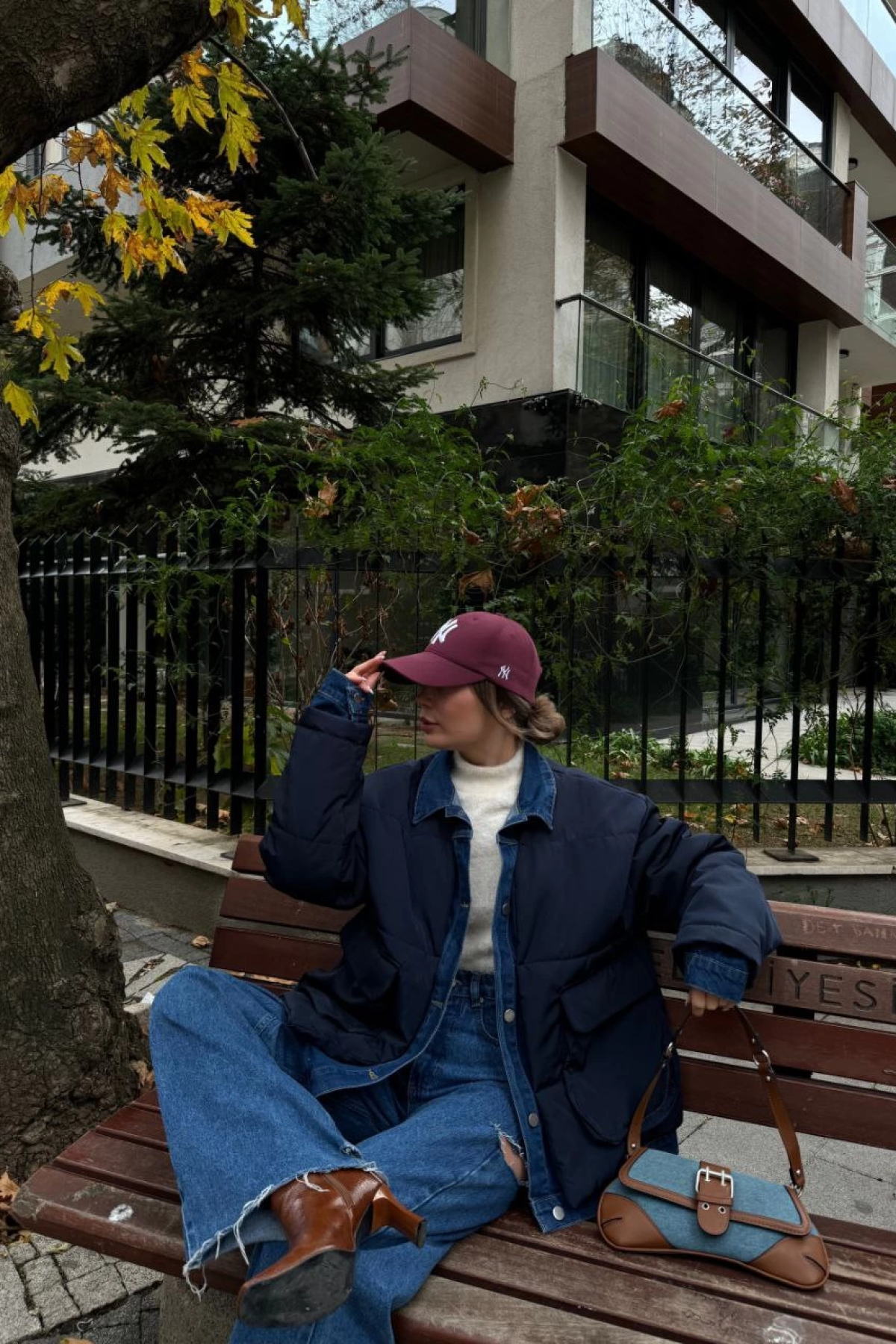 Velmora  Jeans Detaylı Cıtcıtlı CEKET - Lacivert -