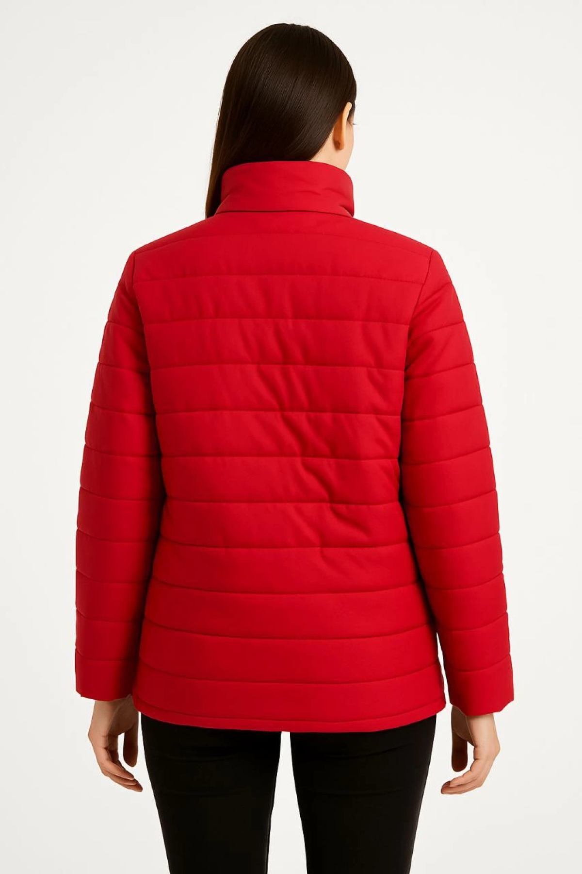 Vomax Kırmızı Bomber Kadın Mont Ceket