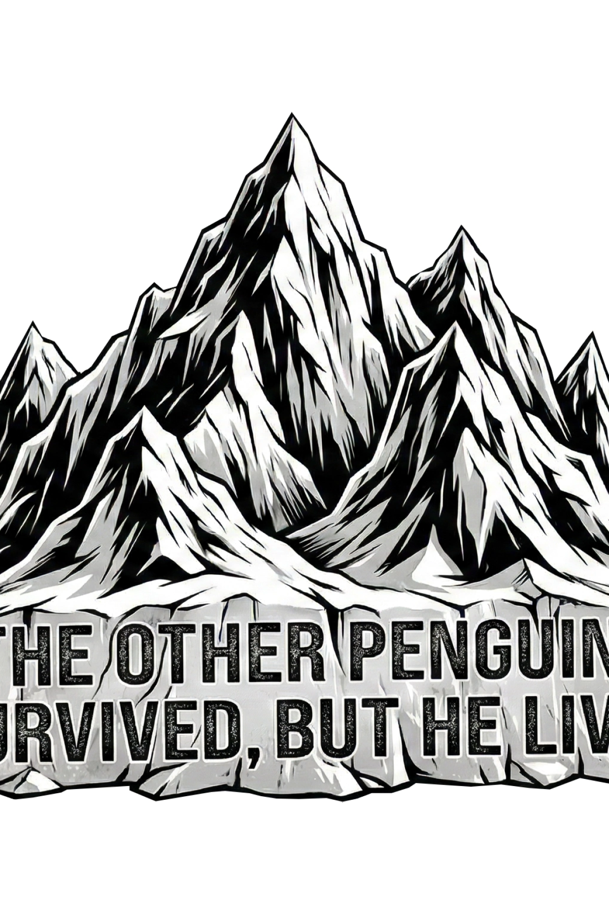 Kadın Nihilist Penguen Temalı Oversize Bisiklet Yaka Tişört - Beyaz