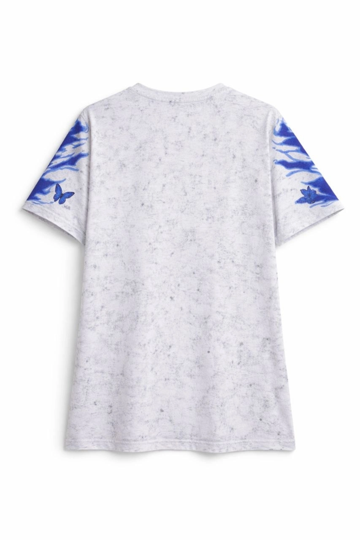 Kadın Asit Yıkamalı Oversize Tişört - Beyaz