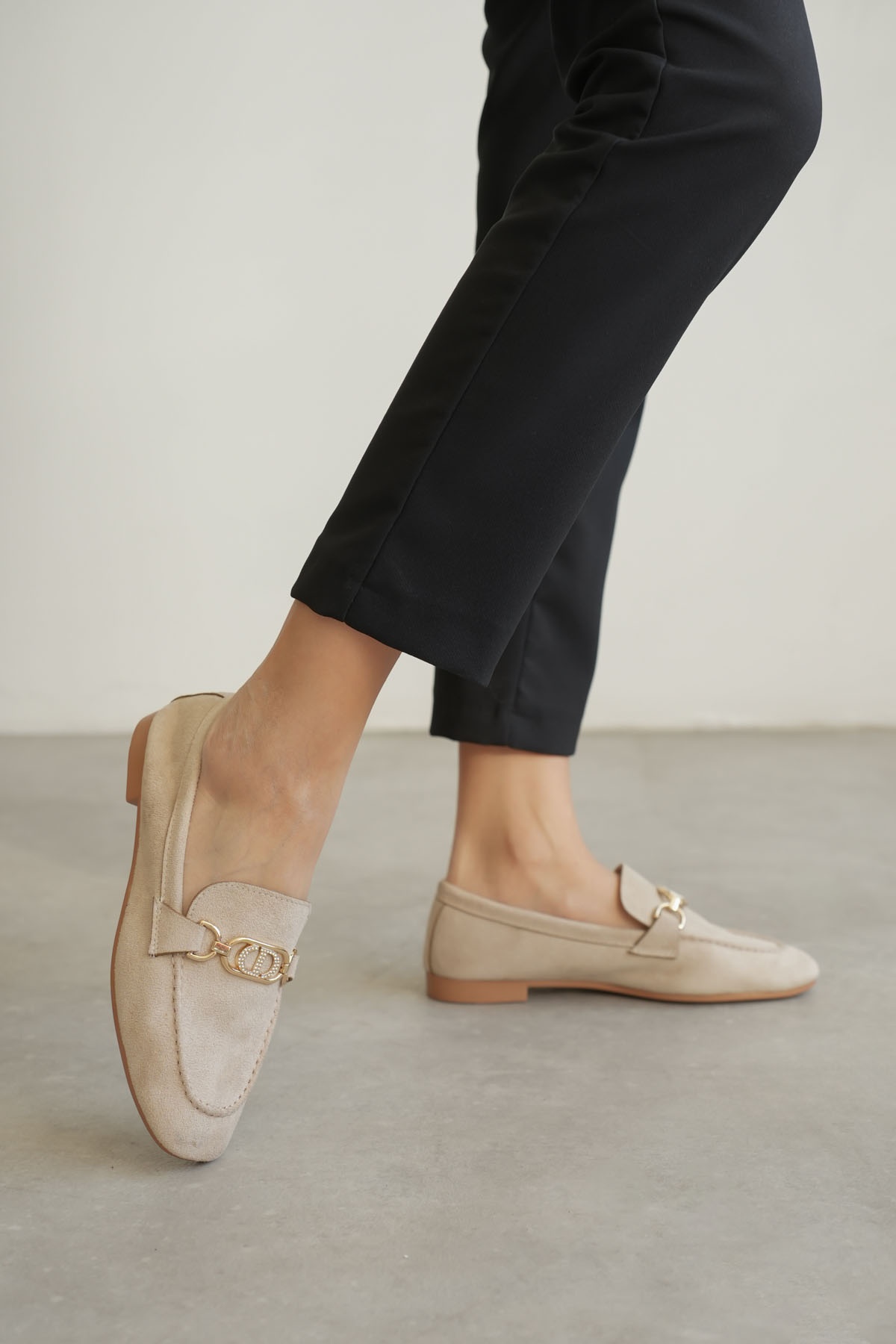 Hera Kadın Süet Bej Günlük Ayakkabı