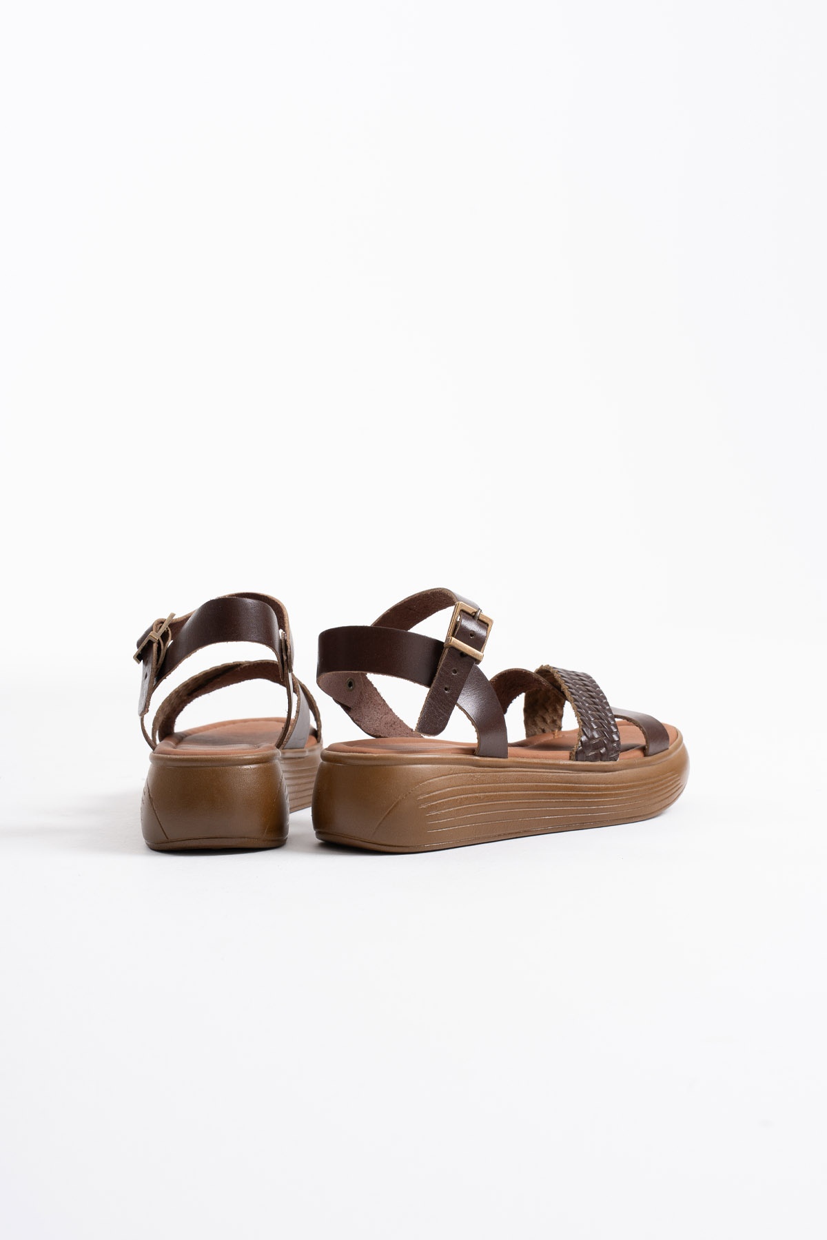 Orwell Acı Kahve Hakiki Deri Sandalet