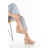 Kadın Nude Biyeli Arkası Açık Dolgu Topuklu Ayakkabı