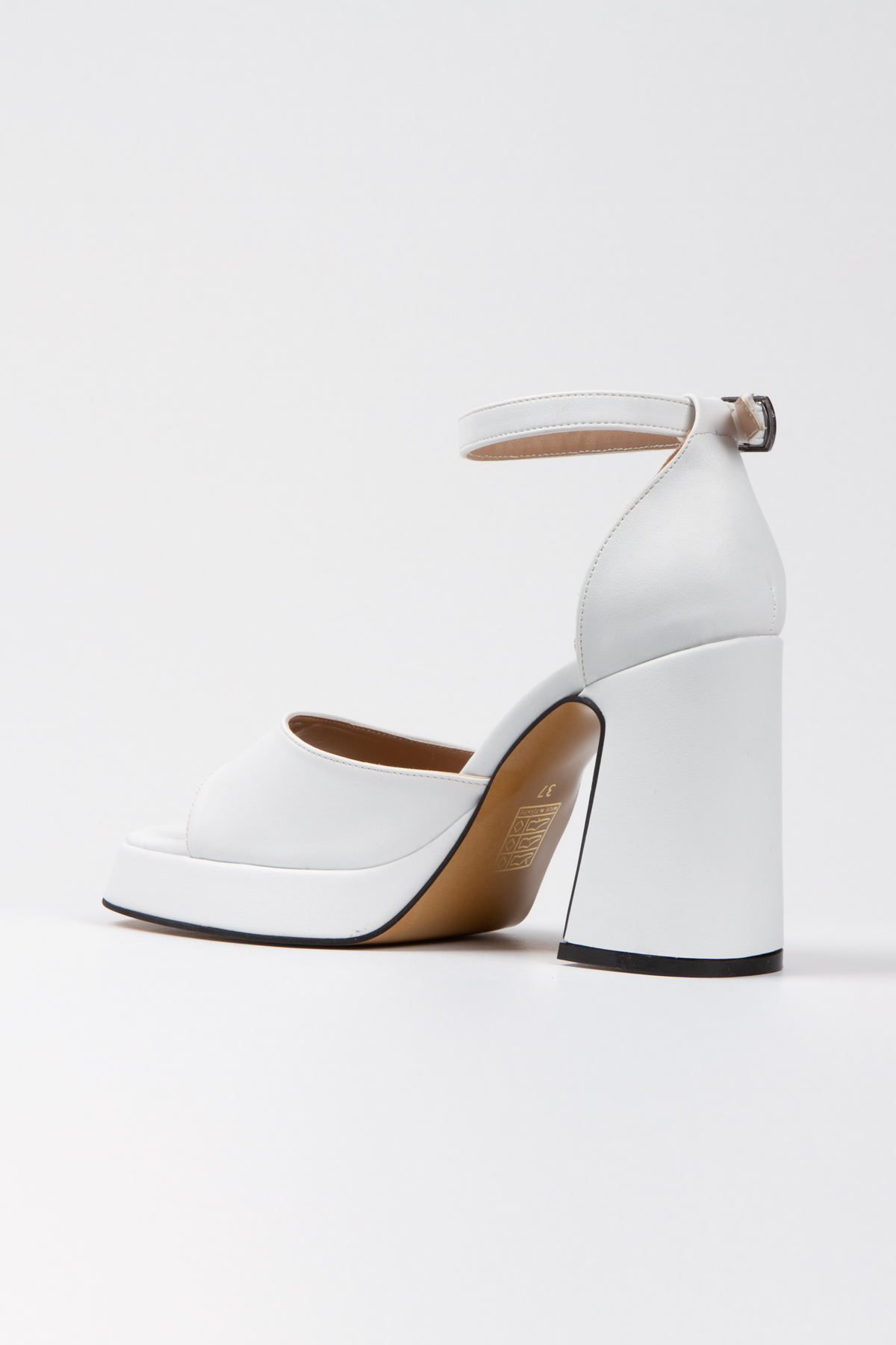 Kadın Beyaz Platform Topuklu Ayakkabı