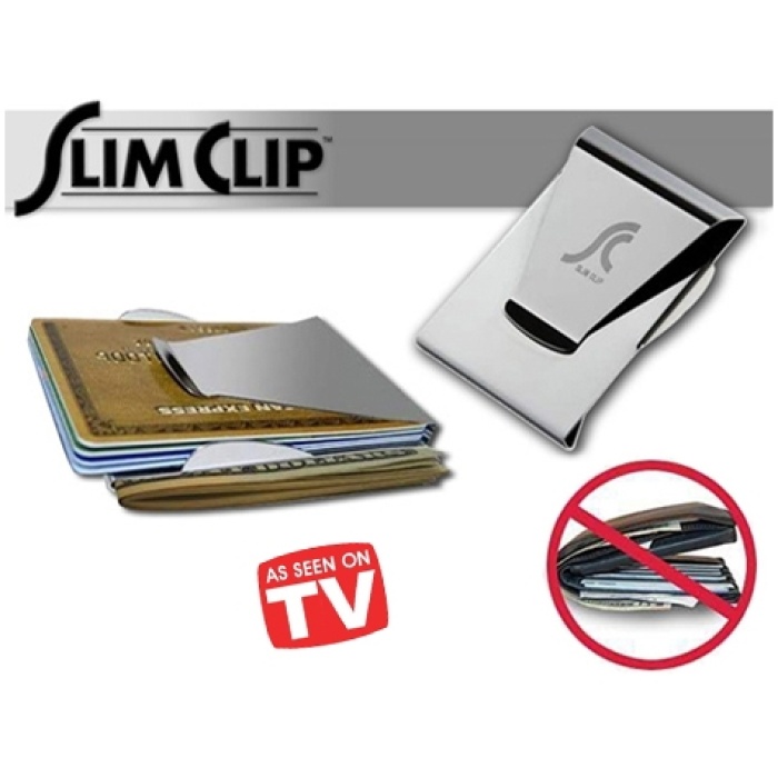 Slim Clip Çelik Para ve Kredi Kartı Cüzdanı (CLZ)